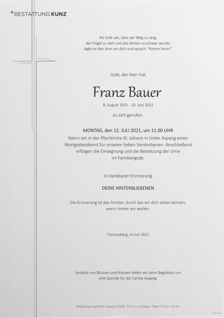 Franz Bauer (89)