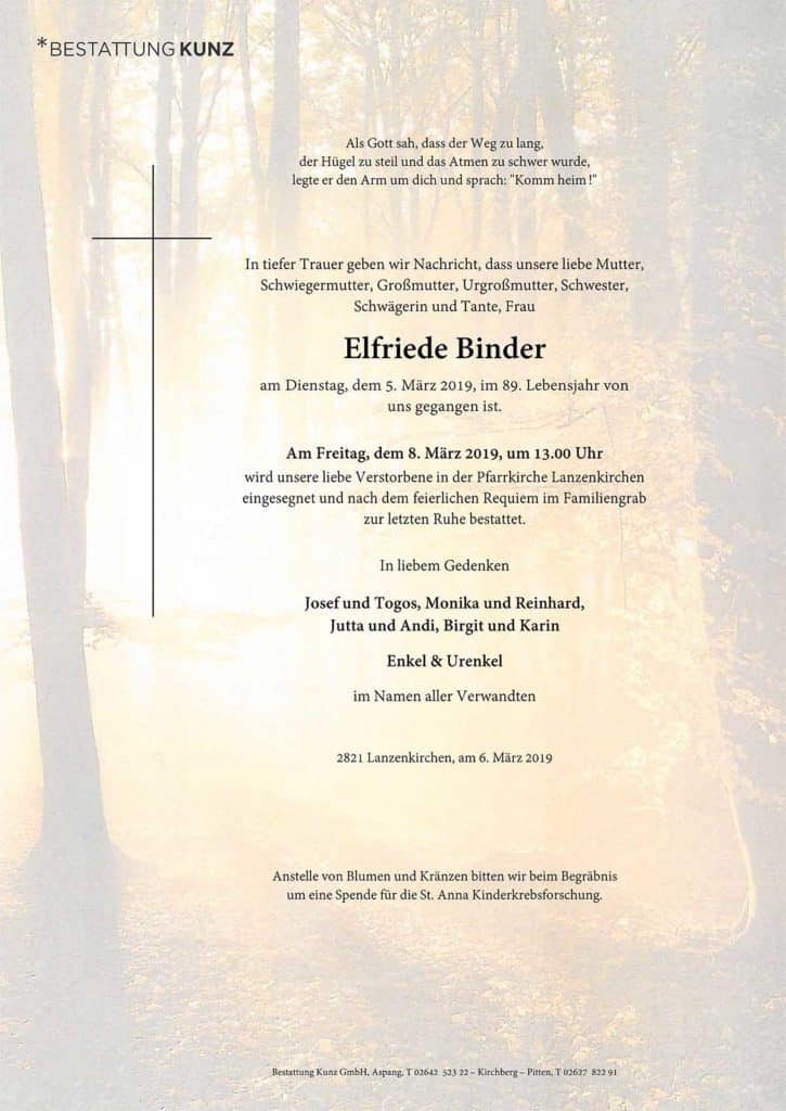 Elfriede Binder (89)