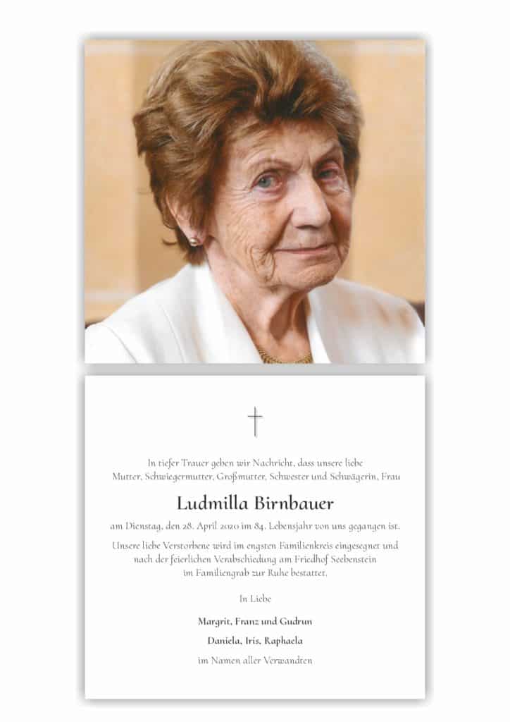 Ludmilla Birnbauer (83)