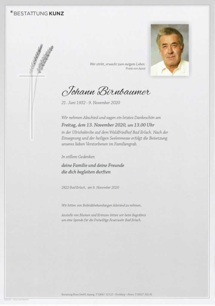 Johann Birnbaumer (88)