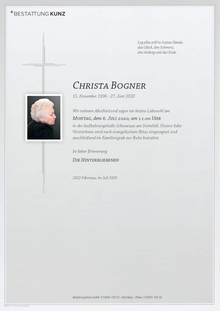 Christa Bogner (83)
