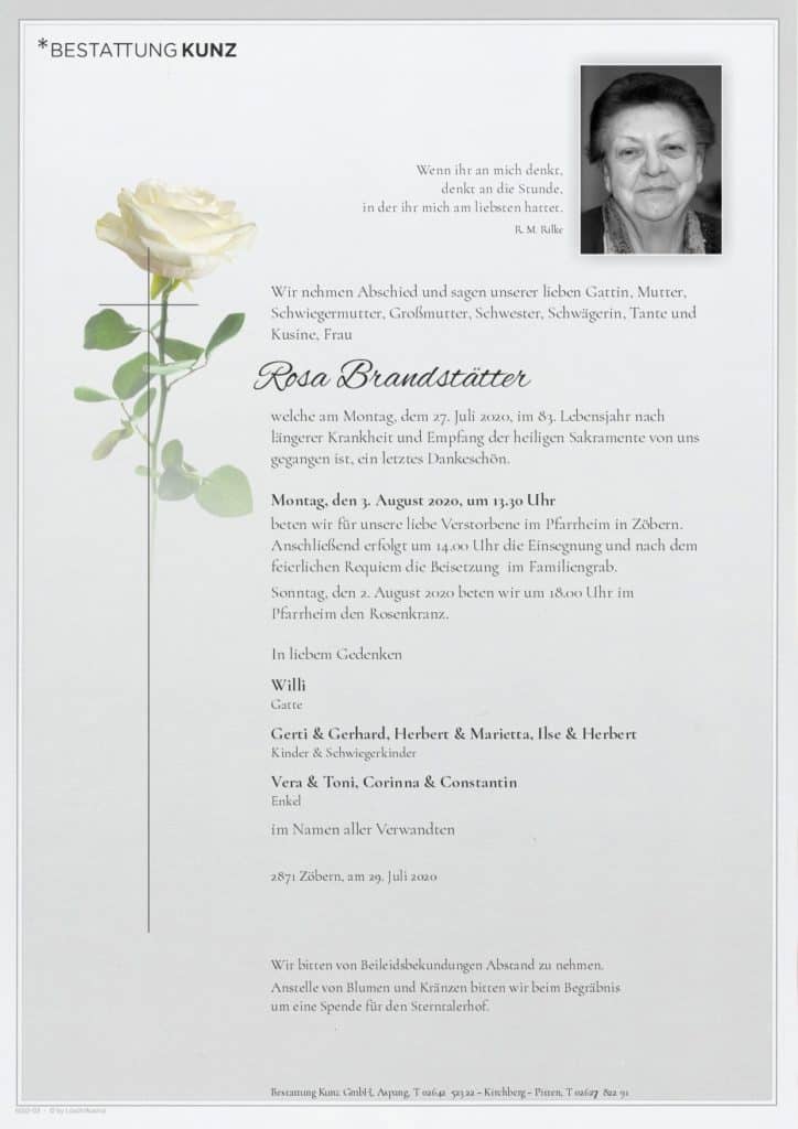 Rosa Brandstätter (82)