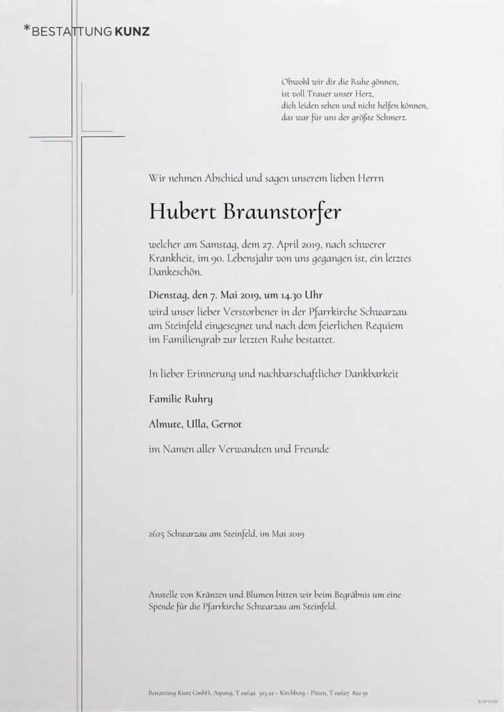 Hubert Braunstorfer(89)