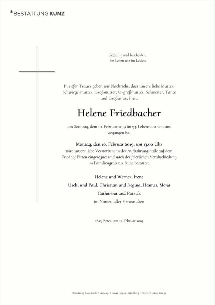 Helene Friedbacher (92)