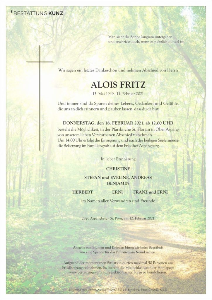 Alois Fritz (71)