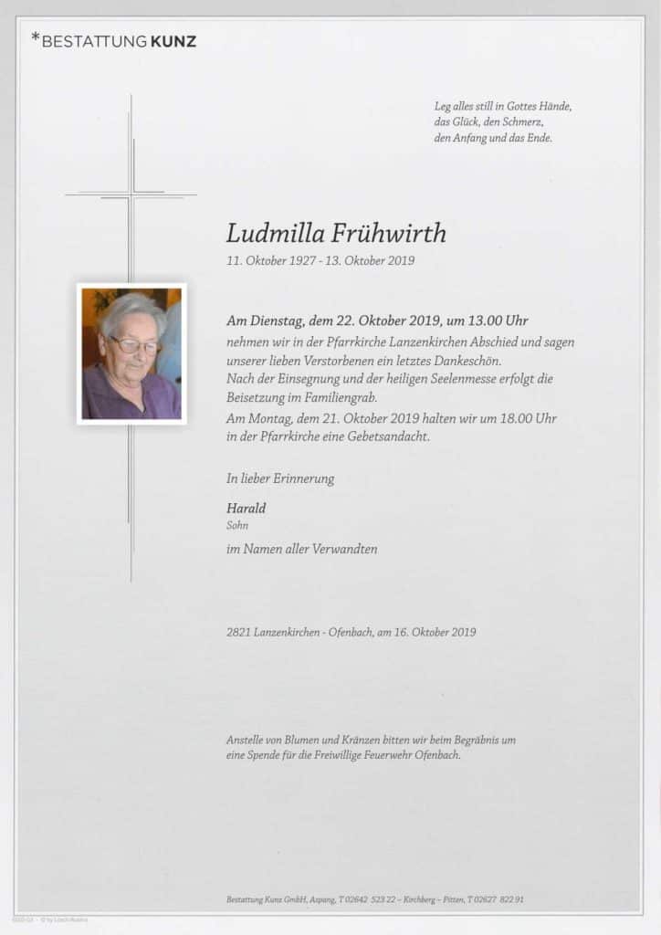 Ludmilla Frühwirth (92)