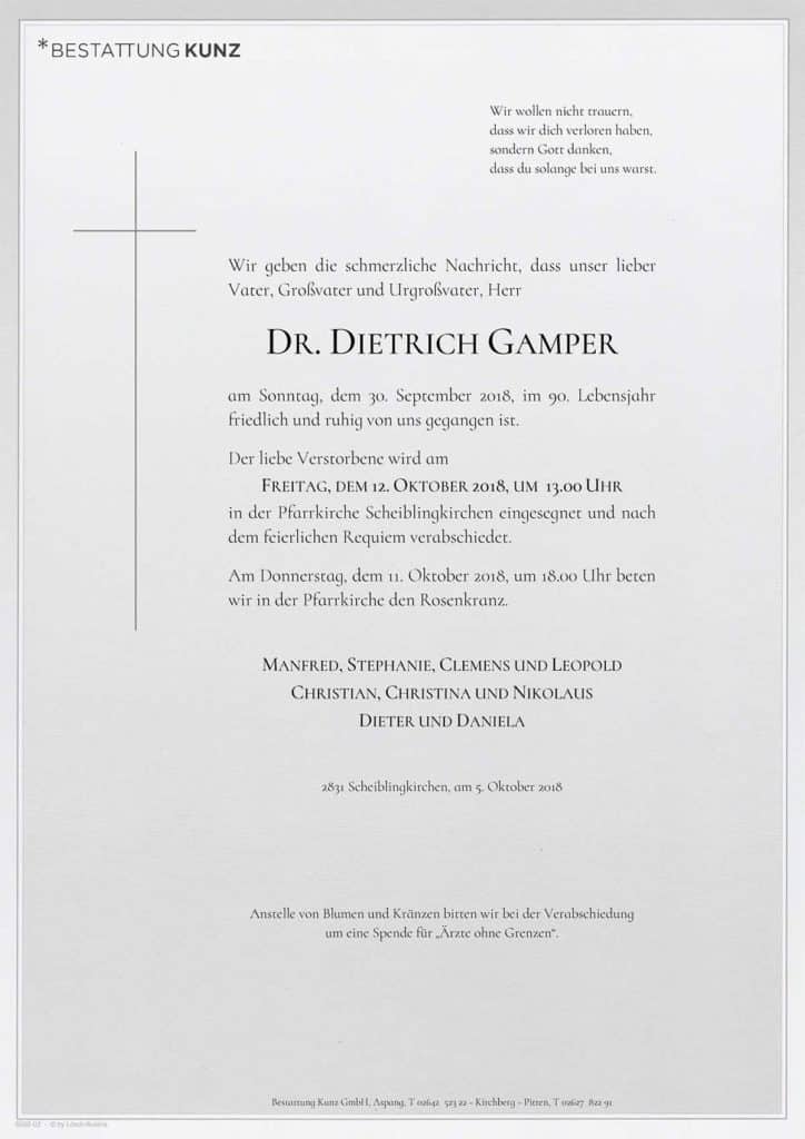 Dr. Dietrich Gamper (89)