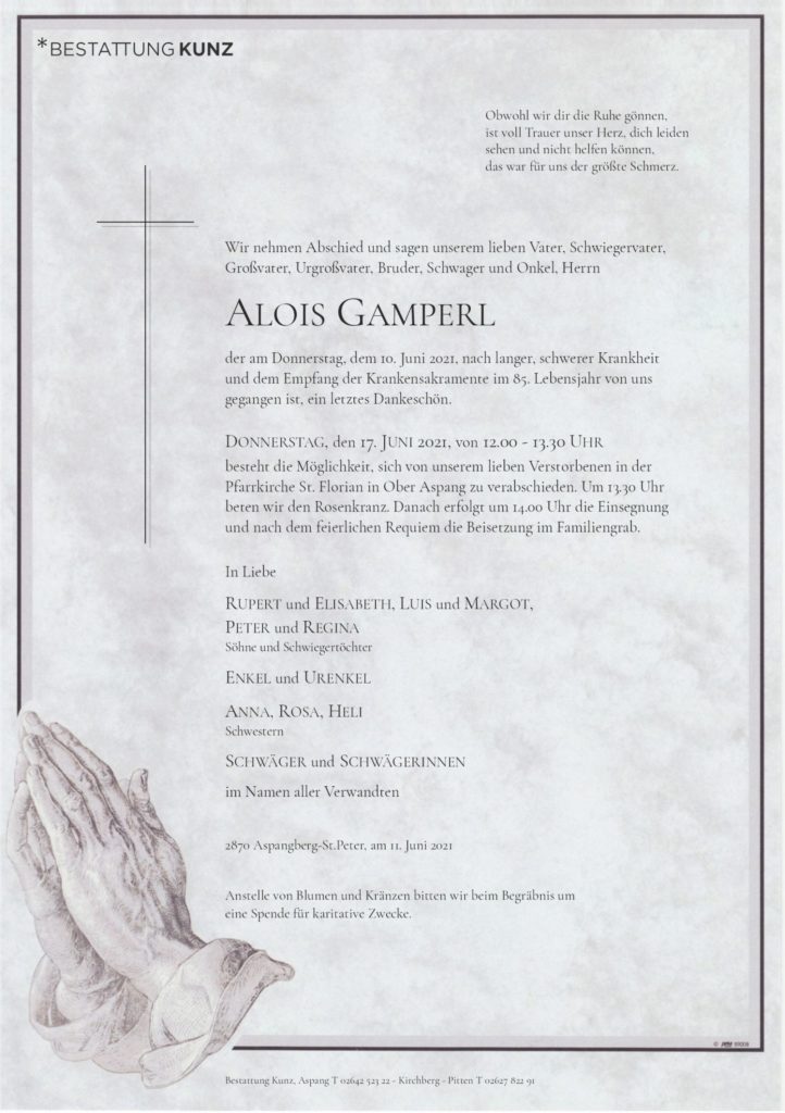 Alois Gamperl (84)