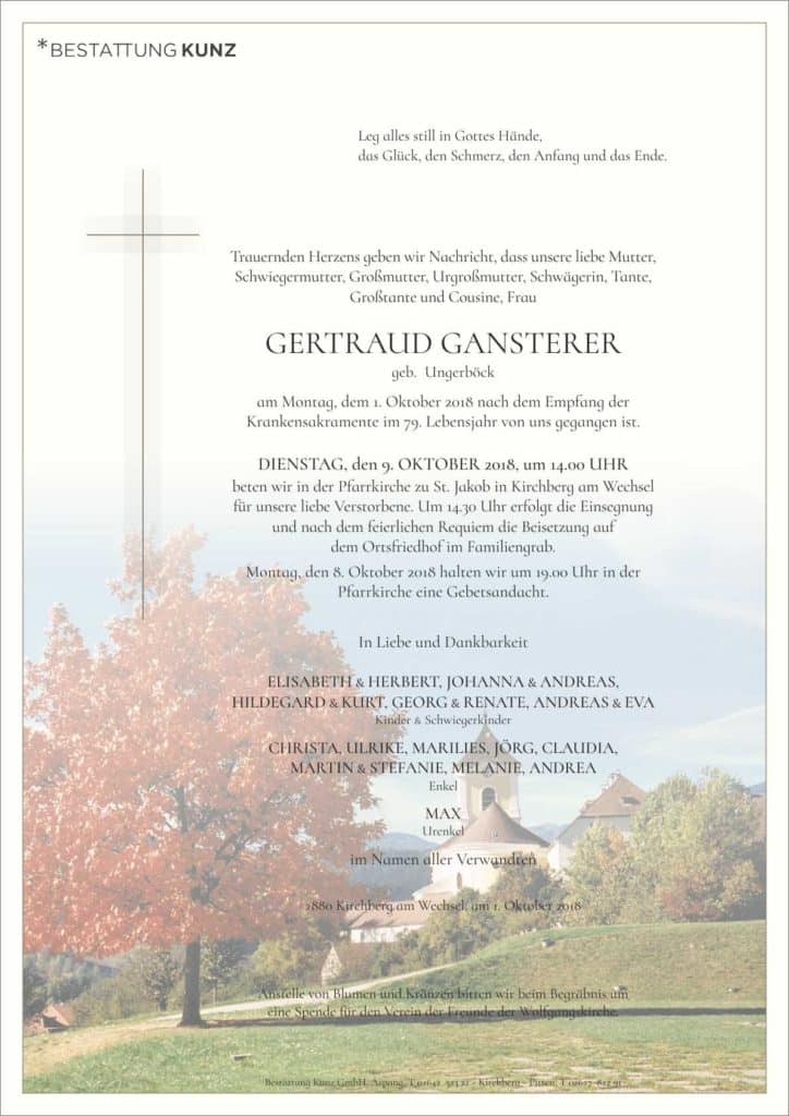 Gertraud Gansterer (78)