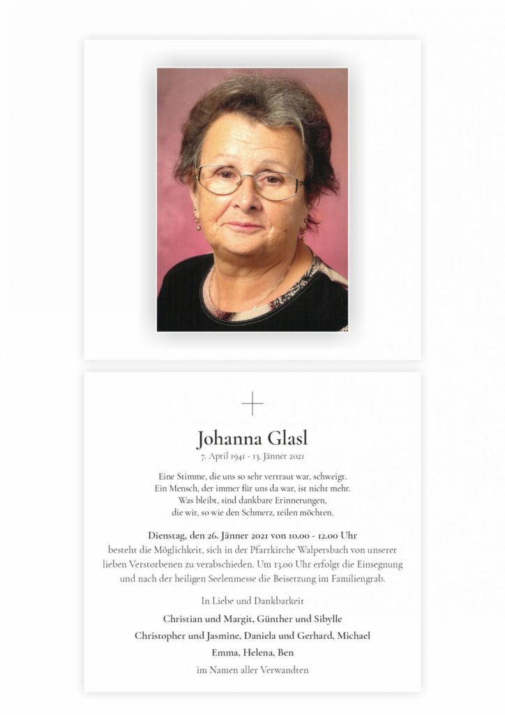 Johanna Glasl (79)