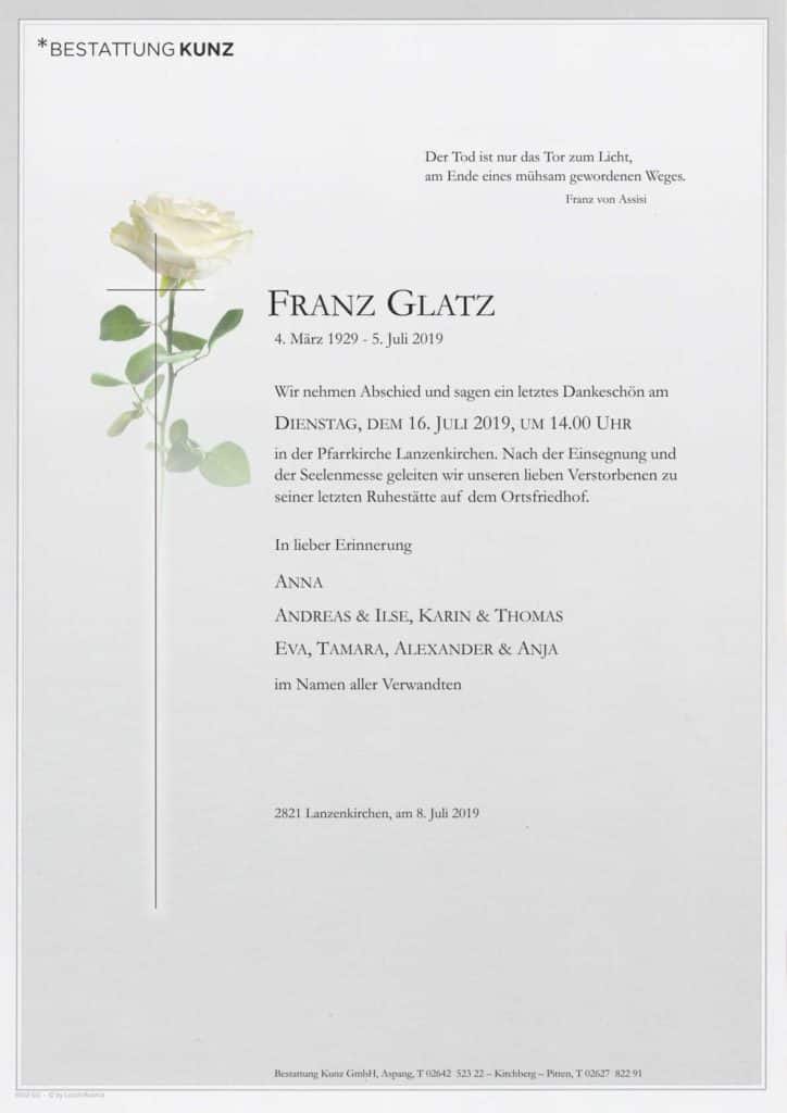 Franz Glatz (90)