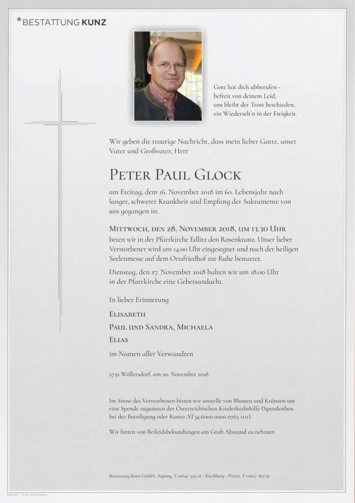 Peter Paul Glock (59)