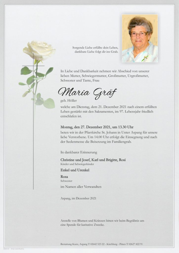Maria Gräf (96)