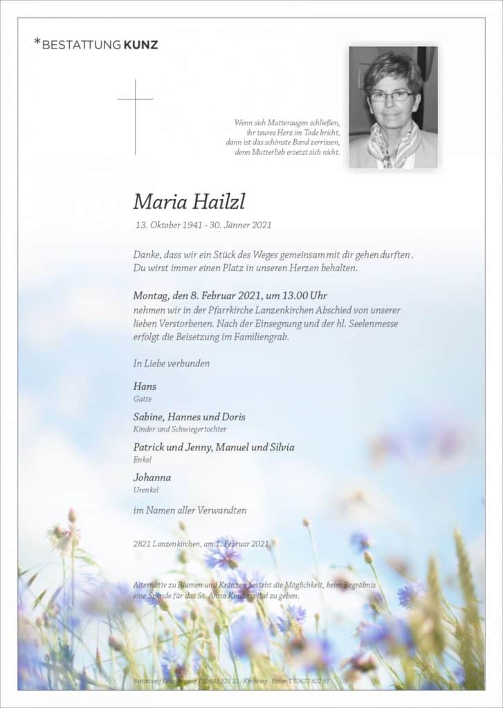 Maria Hailzl (79)