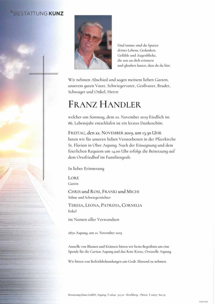 Franz Handler (85)