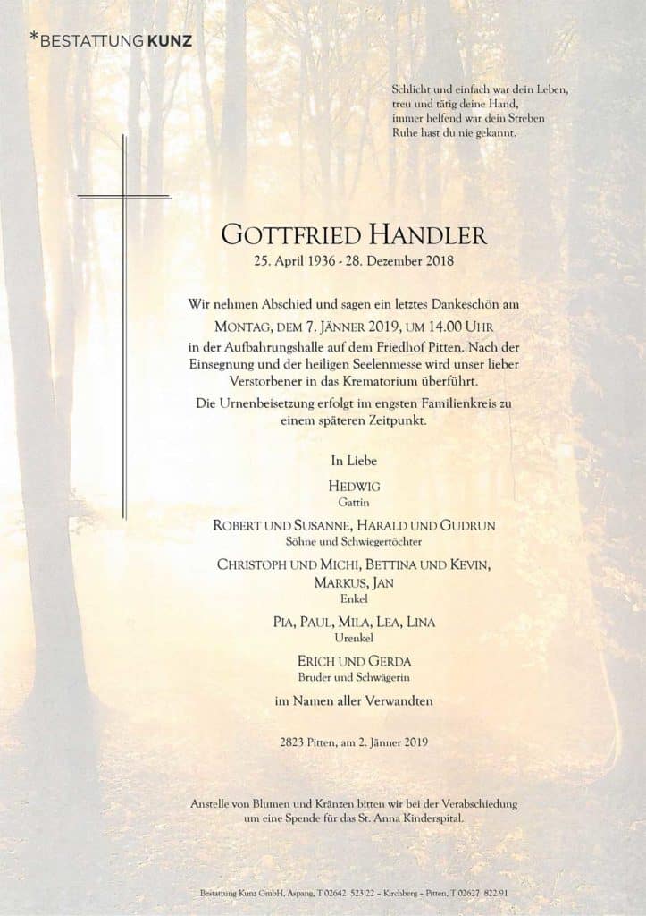 Gottfried Handler (82)