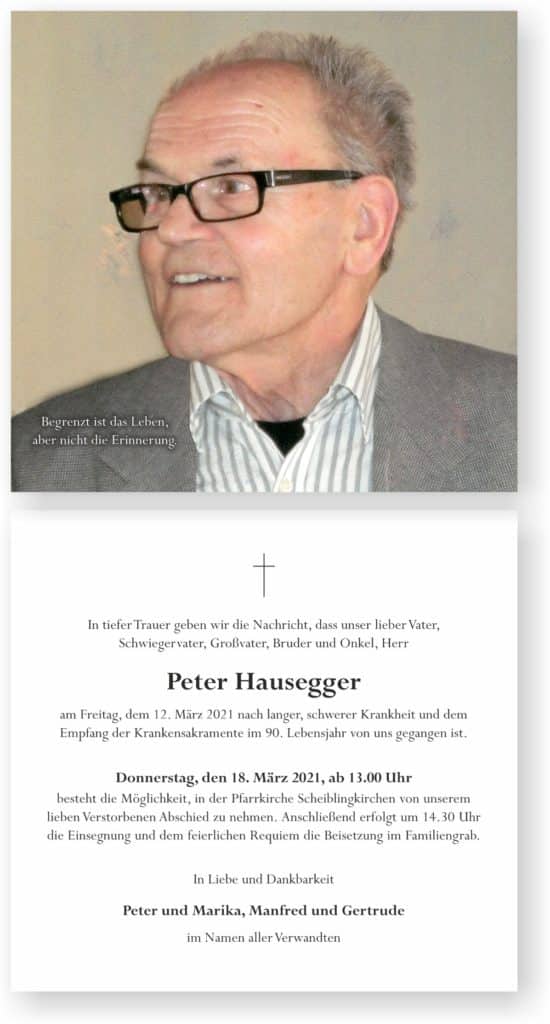 Peter Hausegger (89)