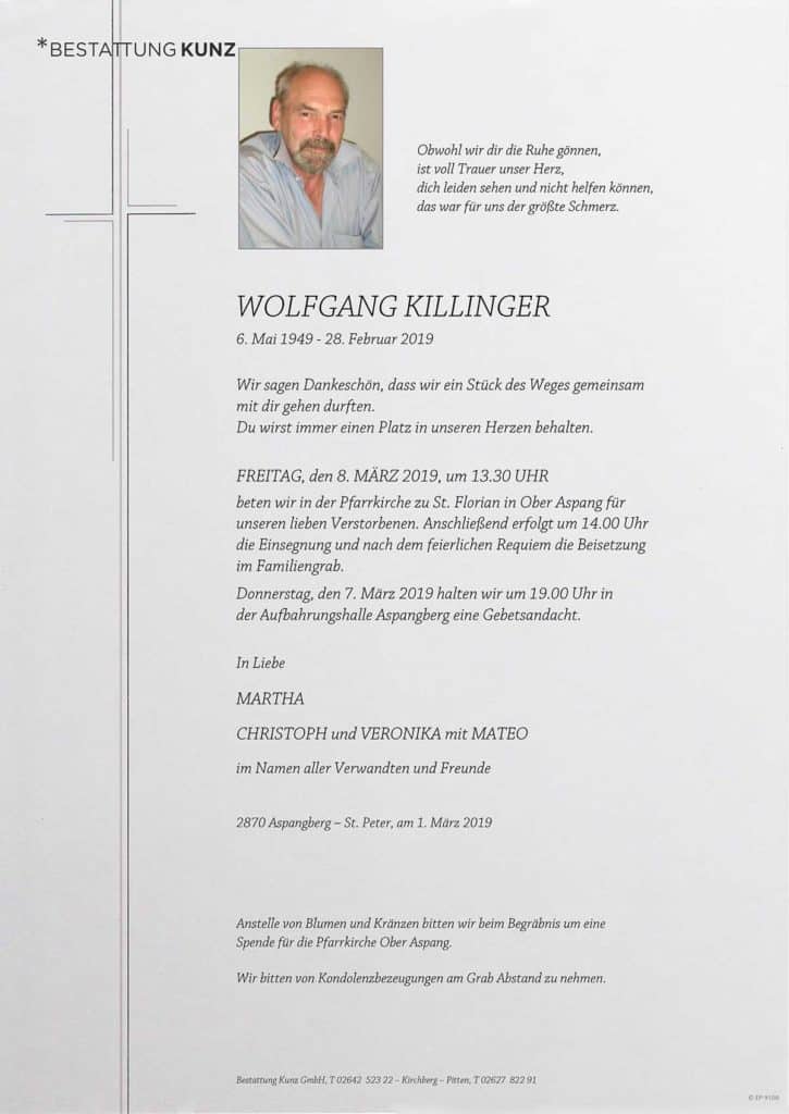 Wolfgang Killinger (69)