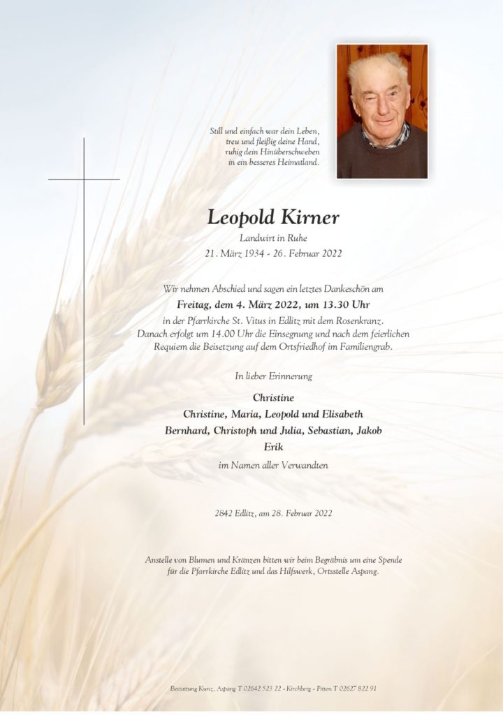 Leopold Kirner (87)