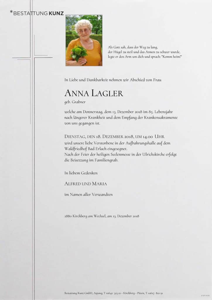 Anna Lagler (84)
