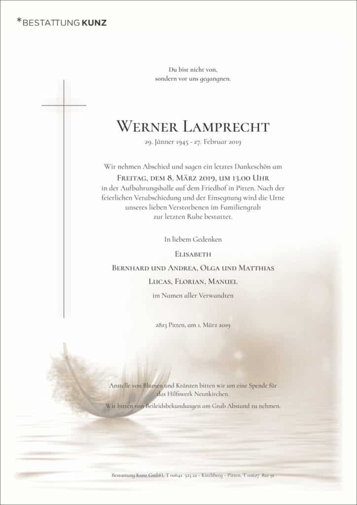 Werner Lamprecht (74)