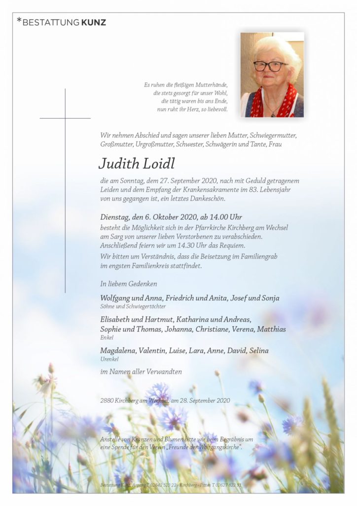 Judith Loidl (82)