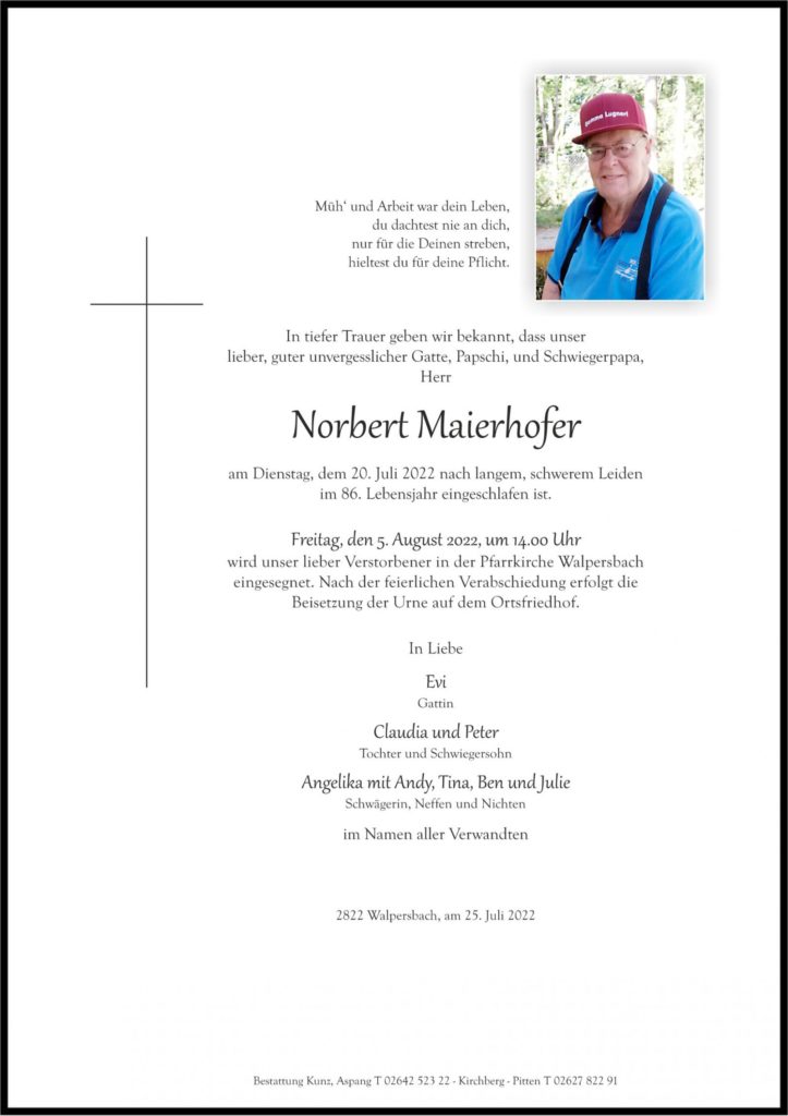 Norbert Maierhofer (85)