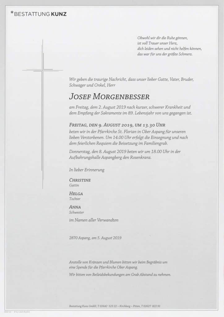 Josef Morgenbesser (88)