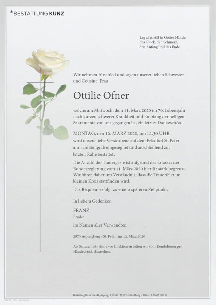 Ottilie Ofner (69)