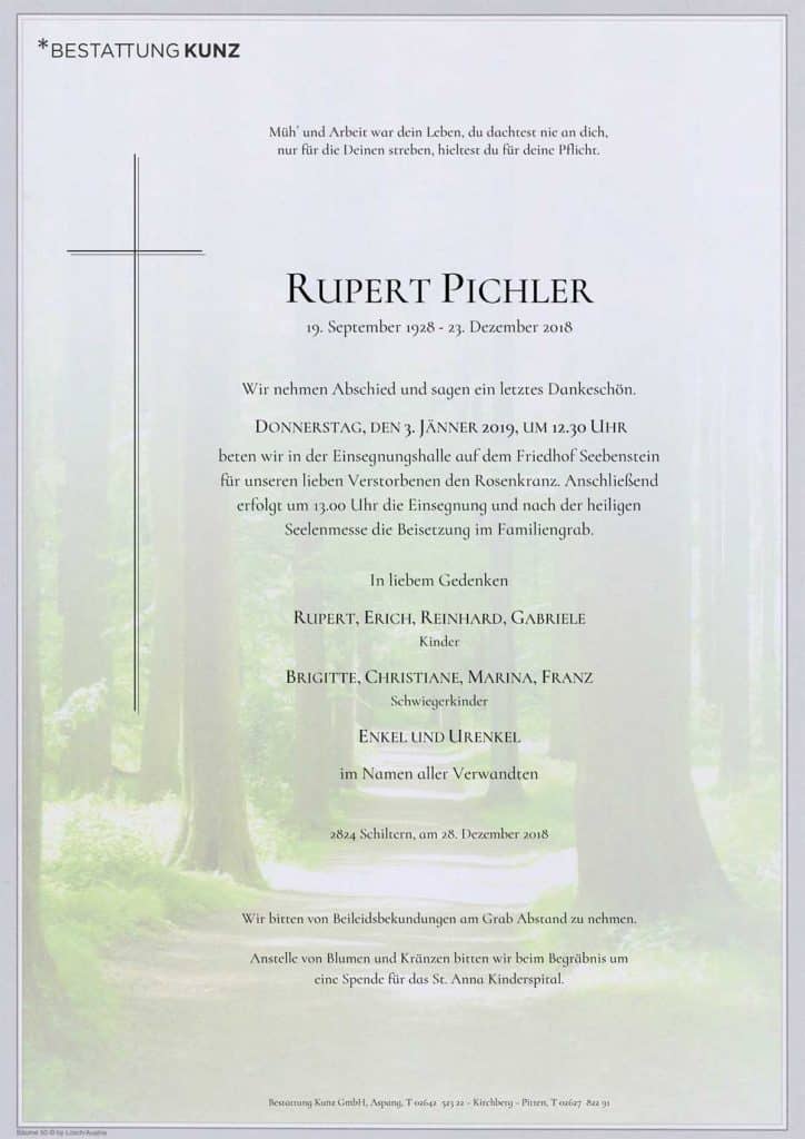 Rupert Pichler (90)