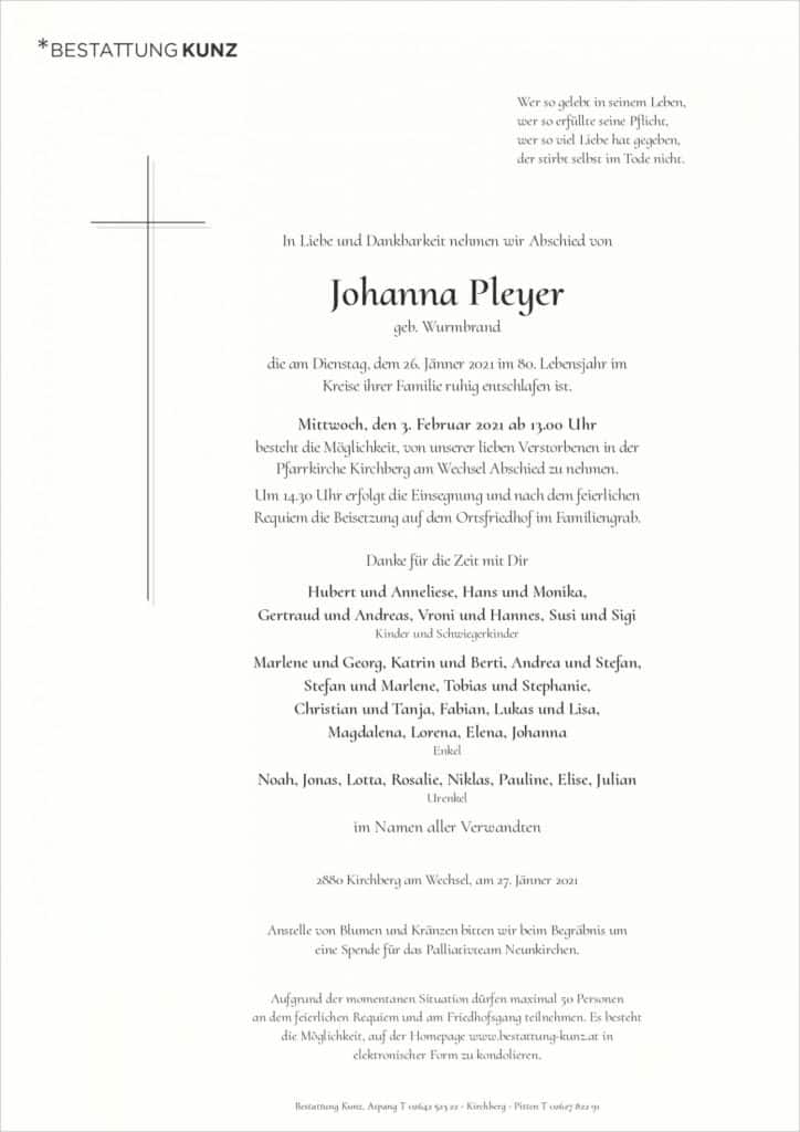 Johanna Pleyer (79)