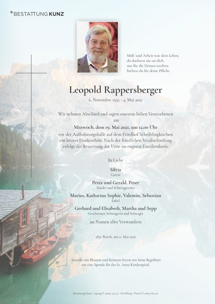 Leopold Rappersberger (68)