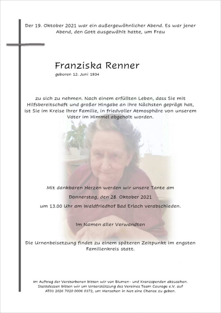 Franziska Renner (87)