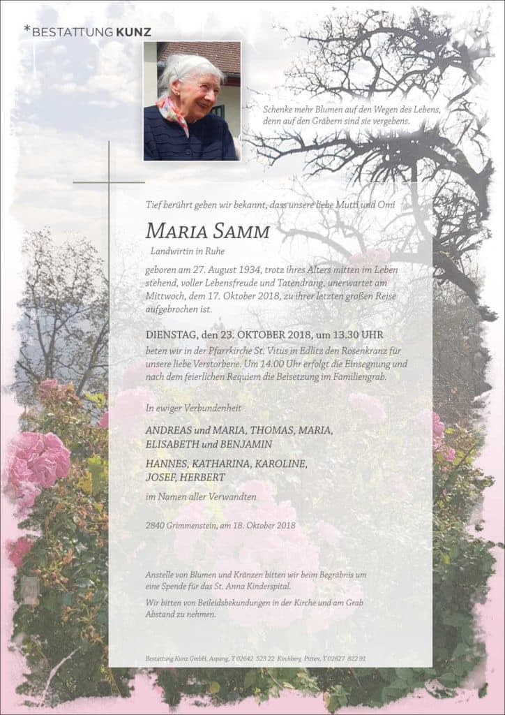Maria Samm (84)