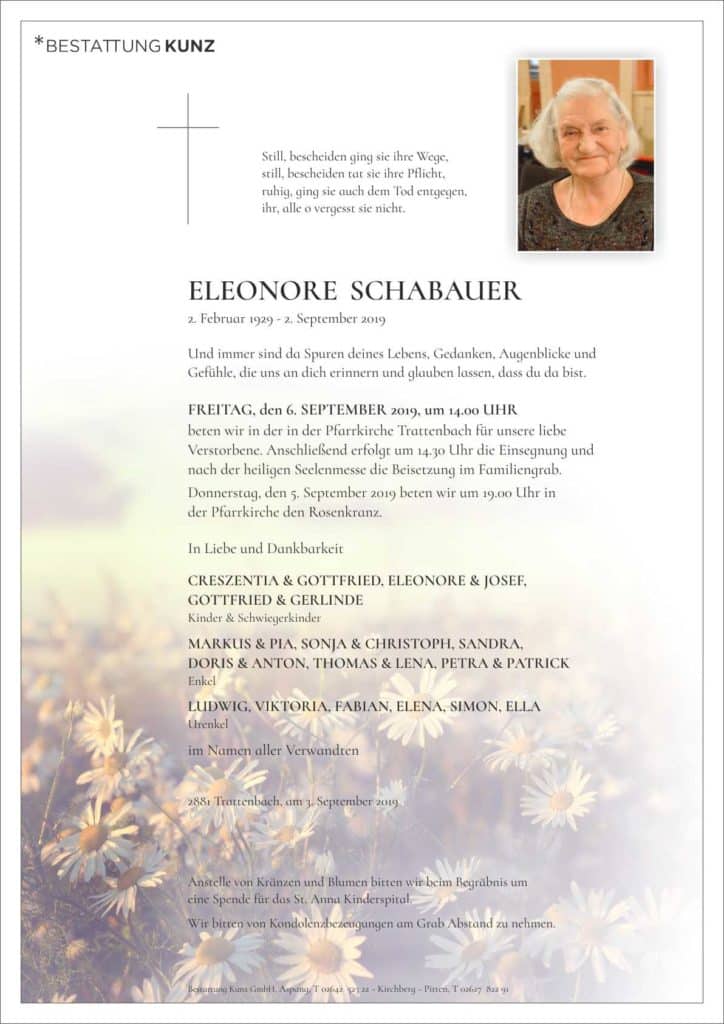 Eleonore Schabauer (90)