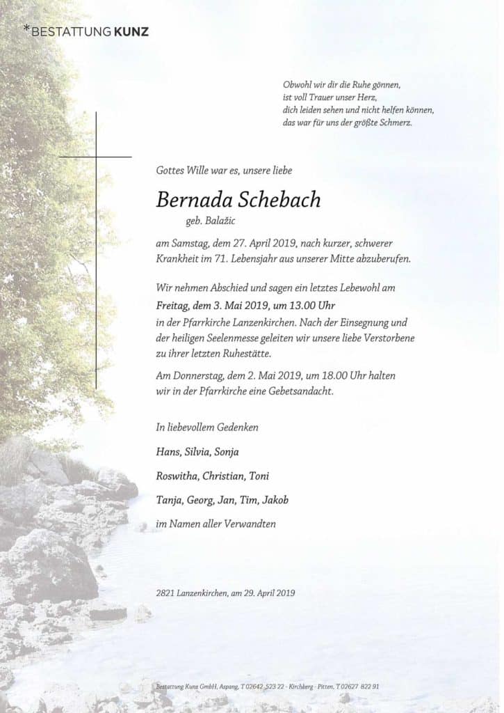 Bernada Schebach (70)