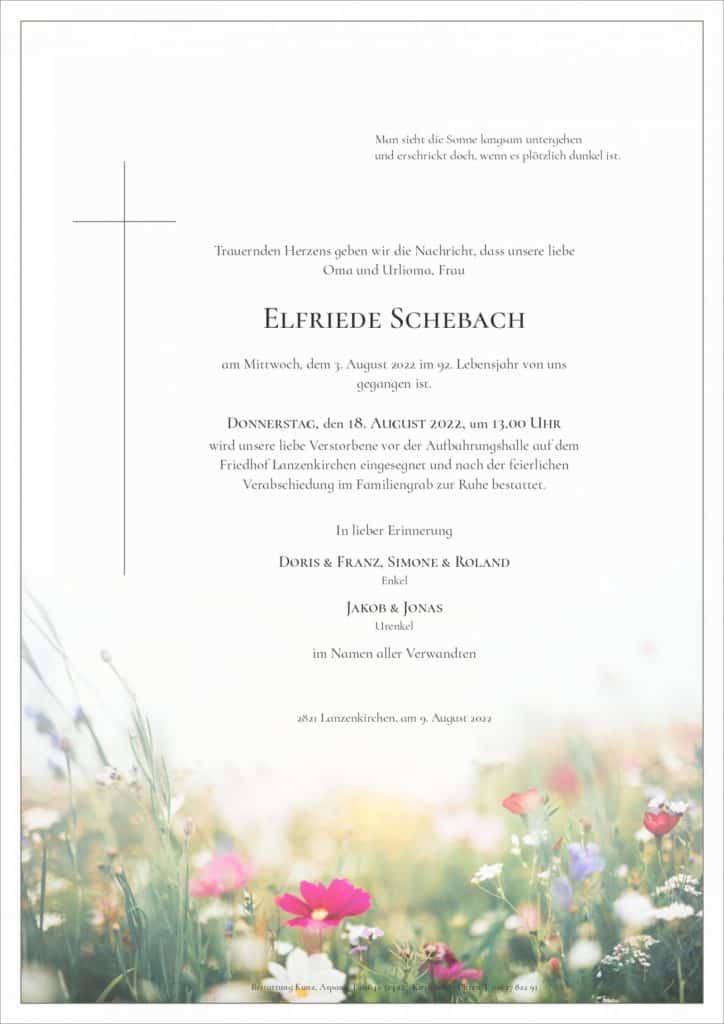 Elfriede Schebach (91)