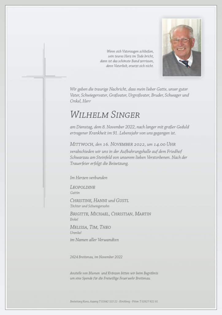 Wilhelm Singer (90)