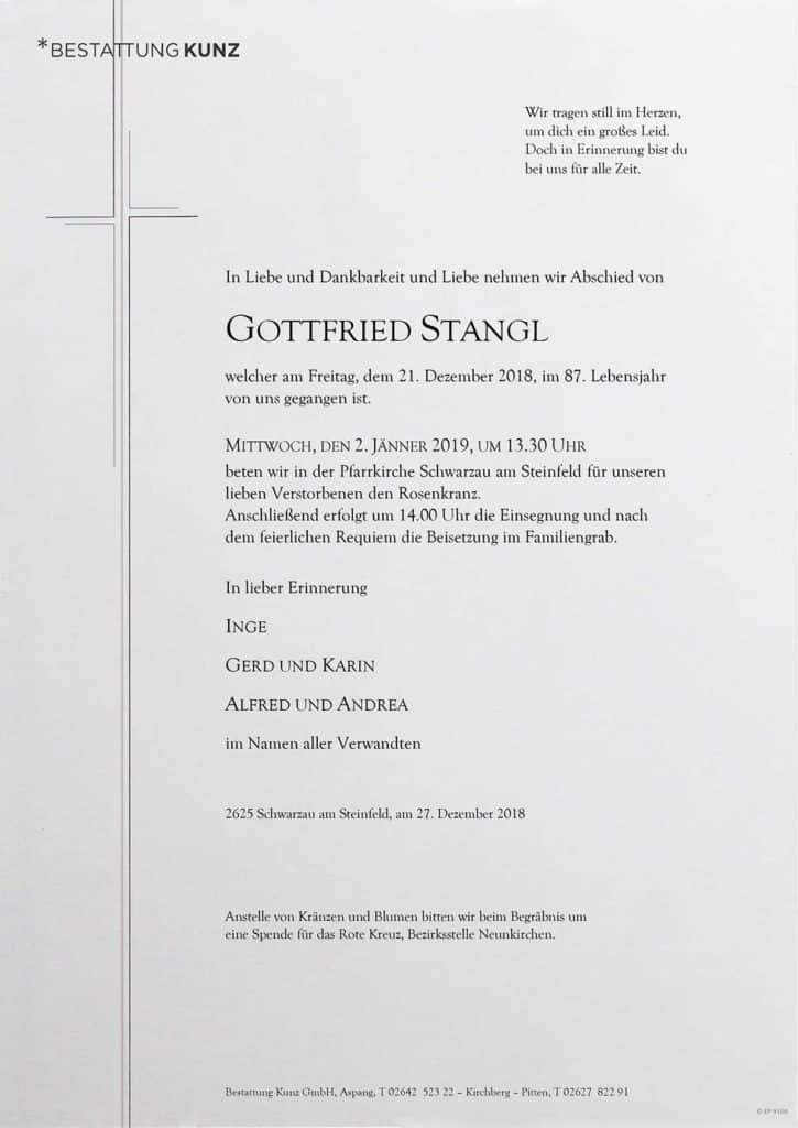 Gottfried Stangl (86)