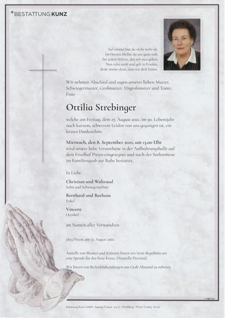 Ottilia Strebinger (89)