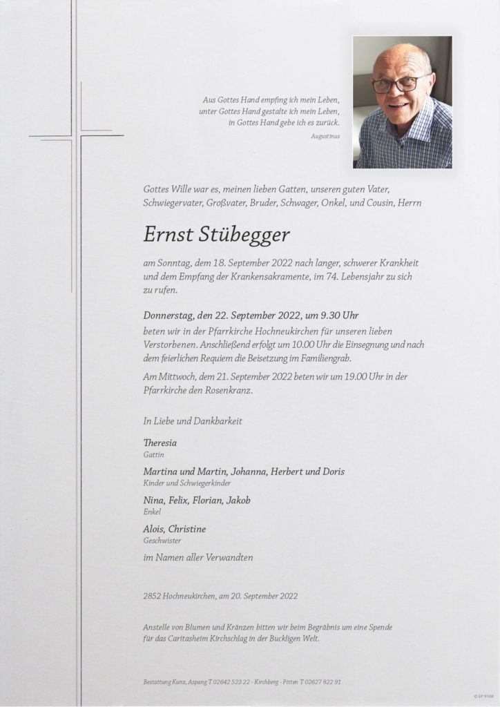 Ernst Stübegger (73)