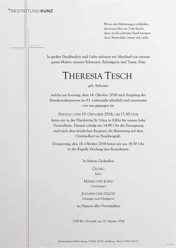 Theresia Tesch (92)