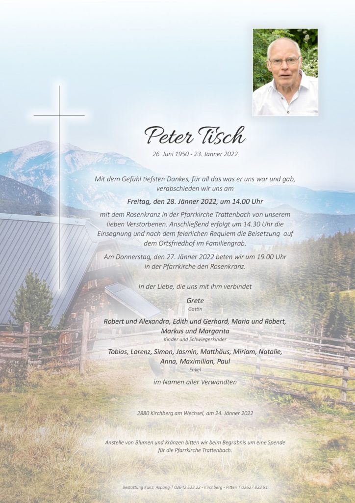 Peter Tisch (71)