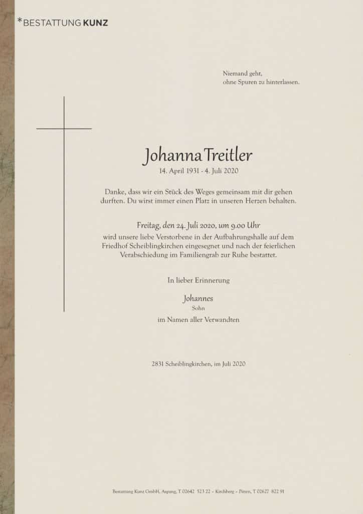 Johanna Treitler (89)