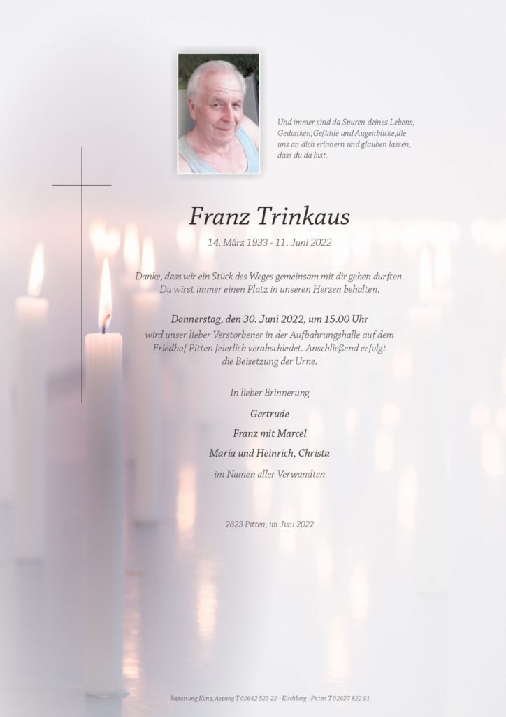 Franz Trinkaus (89)