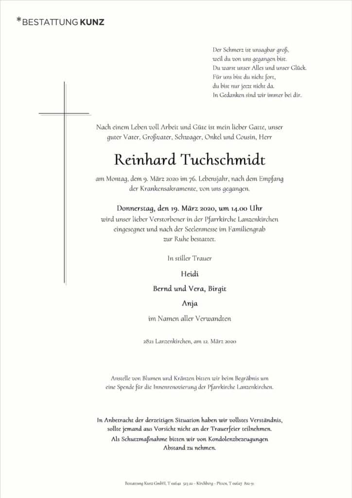 Reinhard Tuchschmidt (75)