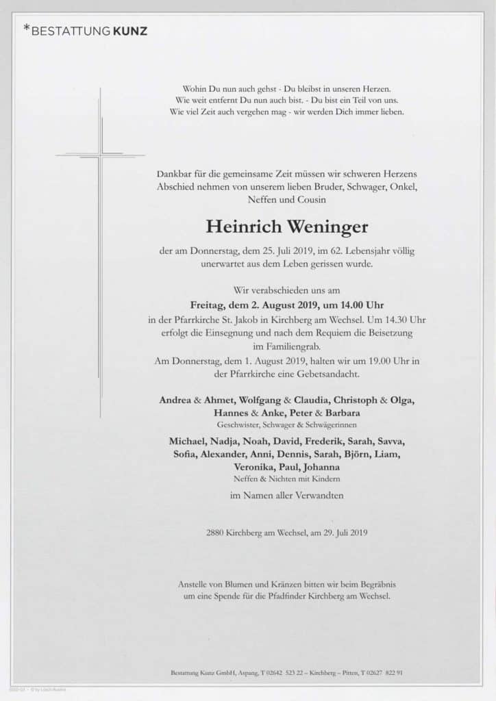 Heinrich Weninger (61)