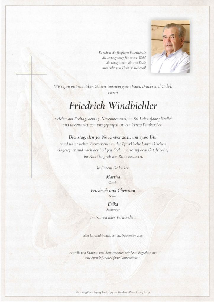 Friedrich Windbichler (85)