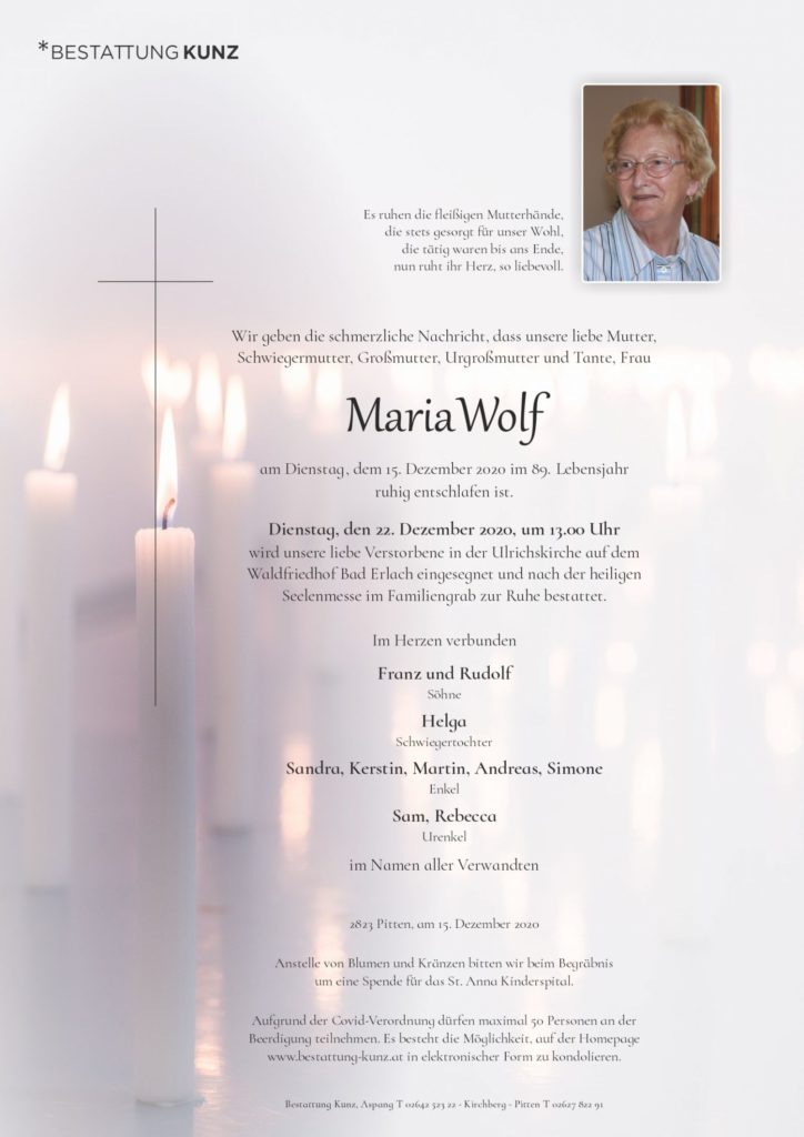 Maria Wolf (88)