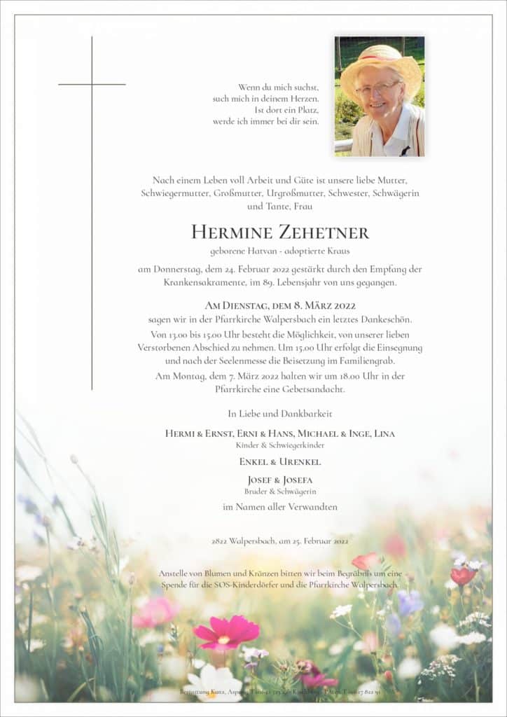 Hermine Zehetner (88)